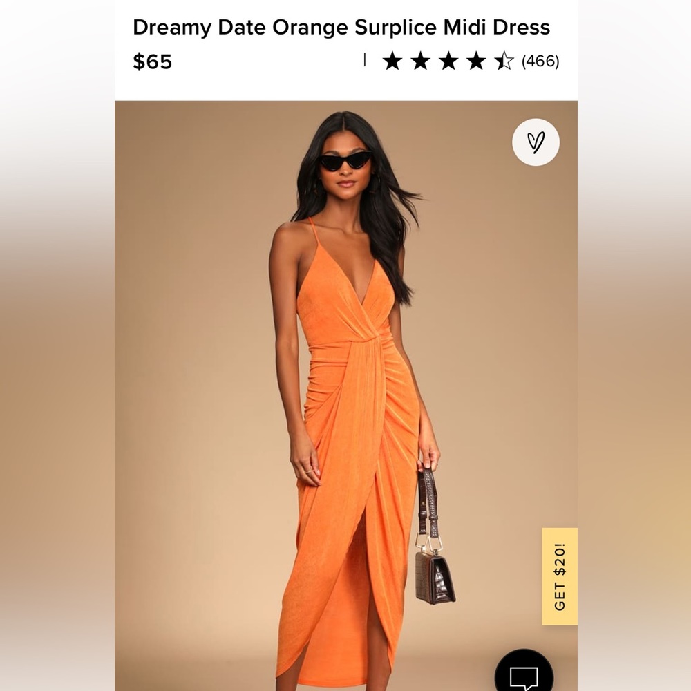 NWT orange Lulu’s dress sz XS